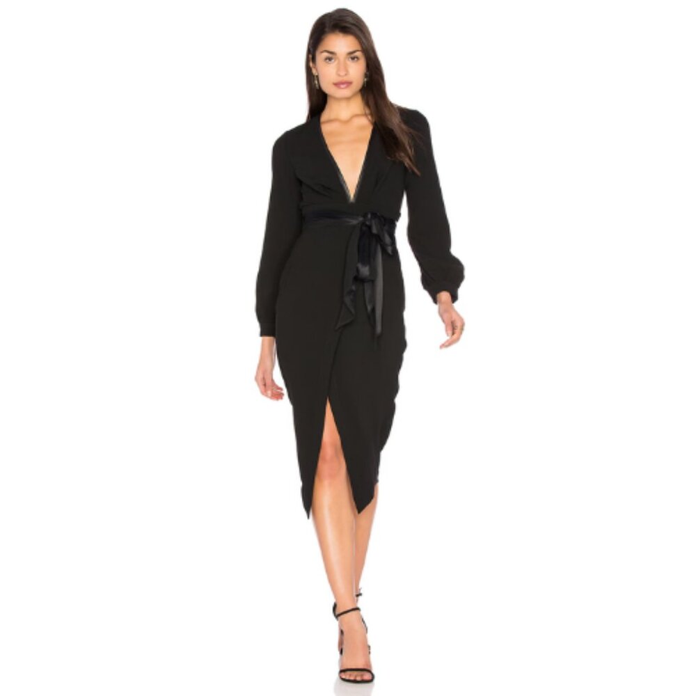 Bec + Bridge Roosevelt Long Sleeve Cut Out Midi Dress